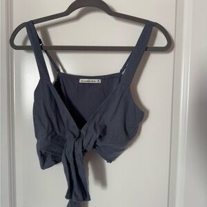 Abercrombie & Fitch Navy Tank Top